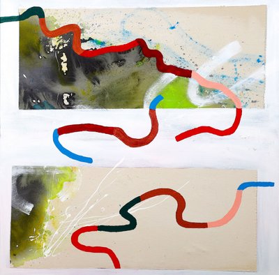 Colorful Winding Lines by Poonam Choudhary