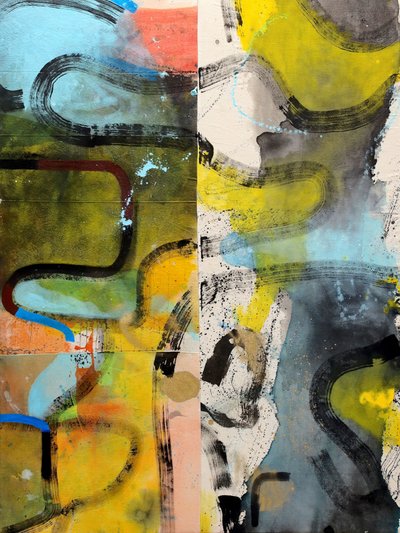 Dynamic Color Strokes by Poonam Choudhary