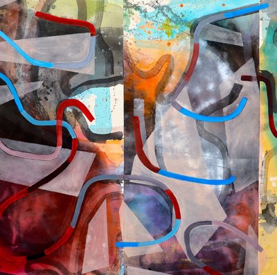 Vibrant Abstract Lines by Poonam Choudhary