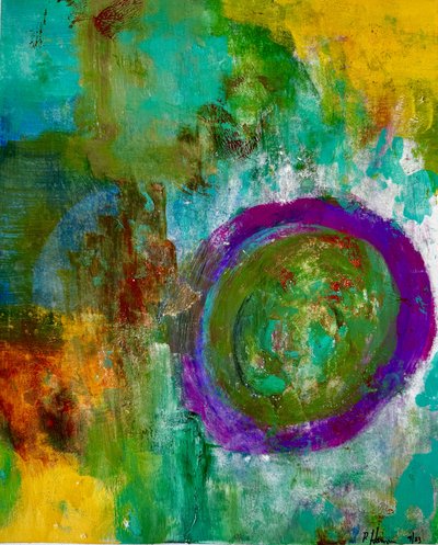 Vibrant Abstract Circle by Preston Harmon