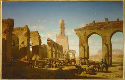 Ruins of the Mosque of Khalif Hakem in Cairo by Prosper Georges Antoine Marilhat