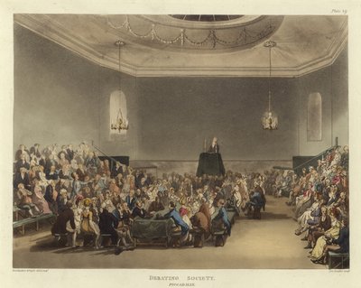 Debating Society by Pugin and Rowlandson