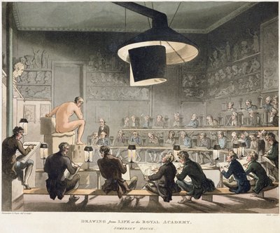 Drawing from Life at the Royal Academy by Pugin and Rowlandson