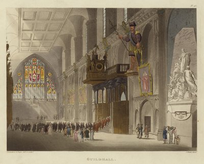 Guildhall by Pugin and Rowlandson