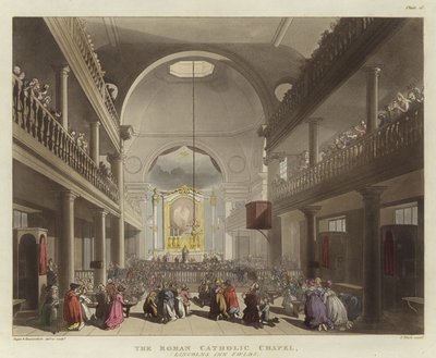 The Roman Catholic Chapel by Pugin and Rowlandson