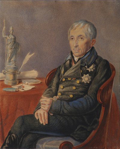 Portrait of Alexey Nikolayevich Olenin by Pyotr Alexeevich Olenin