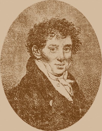 Portrait of the Composer and Guitarist Andrei Osipovich Sychra by Pyotr Fyodorovich Sokolov