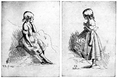 Two Etchings by Queen Victoria, 1840 by Queen Victoria