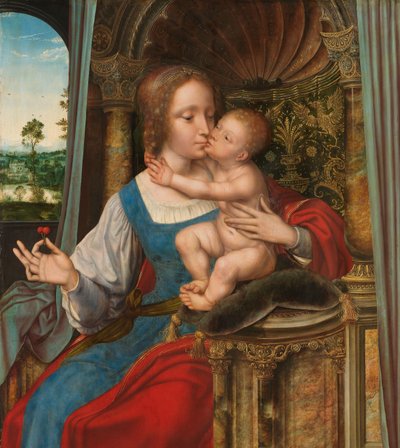 Virgin and Child by Quinten Massijs (I) (workshop of)