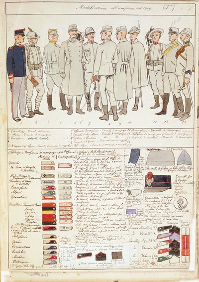 Uniform Variations of Kingdom of Italy by Quinto Cenni