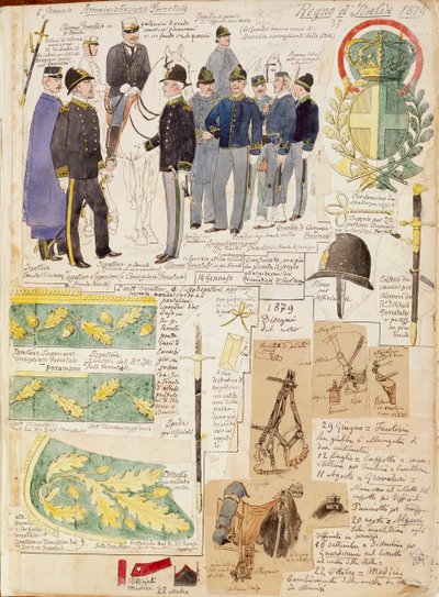 Uniforms of Forestry Administration of Kingdom of Italy by Quinto Cenni