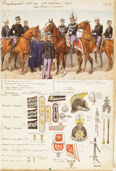 Uniforms of General Staff of Kingdom of Italy by Quinto Cenni