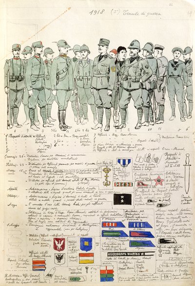 Uniforms of Kingdom of Italy by Quinto Cenni by Quinto Cenni