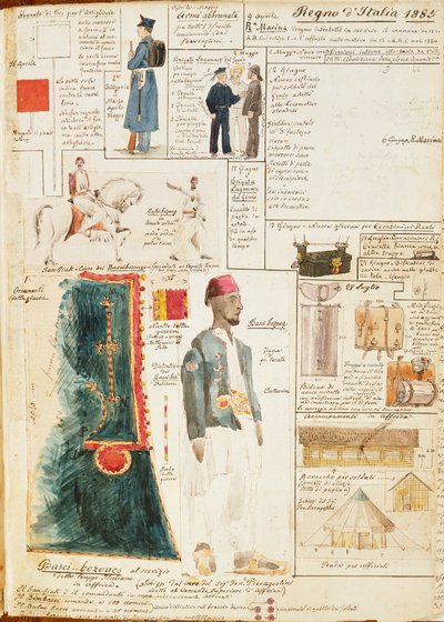 Various Uniforms of Kingdom of Italy by Quinto Cenni