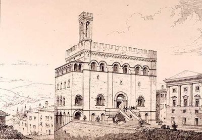 Palazzo del Comune, Gubbio, Italy, from 