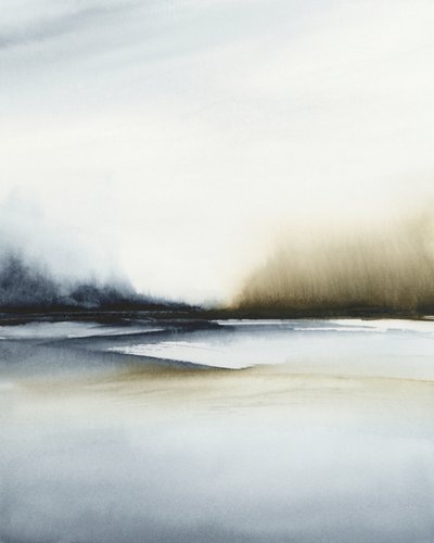 Abstract Misty Landscape by Rachel Elise