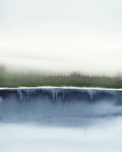 Serene Abstract Landscape by Rachel Elise