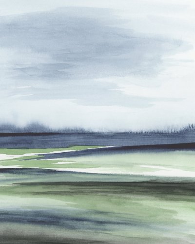Serene Abstract Landscape by Rachel Elise