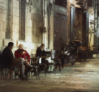 Urban Night Cafe by Rachel Pansky