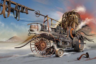 Steampunk Desert Machine by Radoslav Penchev