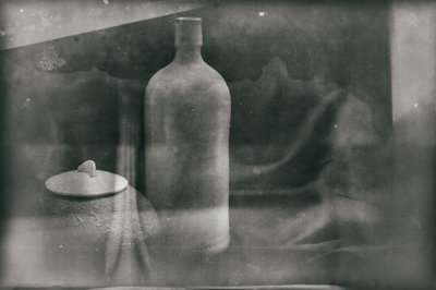 Vintage Bottle and Pot by Raffaele Corte