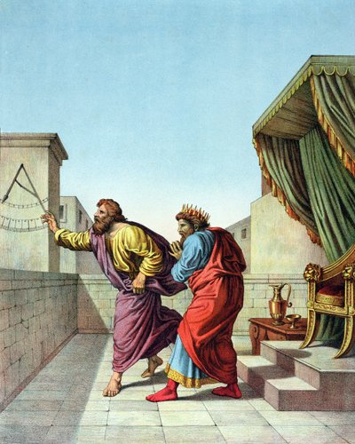 King Hezekiah is Given a Sign by God Through Isaiah by Raffaello Sanzio Raphael