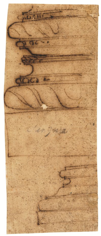 Two Architectural Fragments by Raffaello da Montelupo