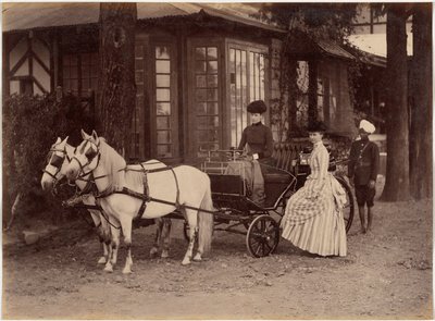 Mrs. and Miss Lyall, Shimla by Raja Deen Dayal