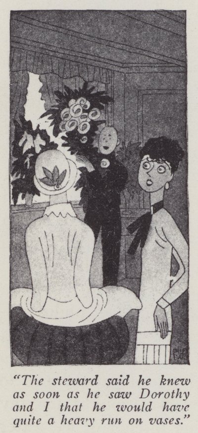 Illustration for Gentlemen Prefer Blondes by Anita Loos by Ralph Barton