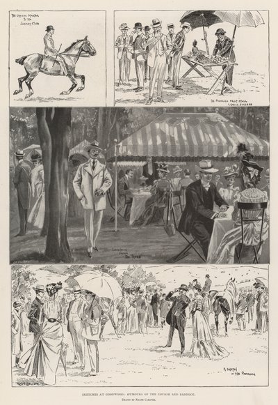 Sketches at Goodwood, Humours of the Course and Paddock by Ralph Cleaver