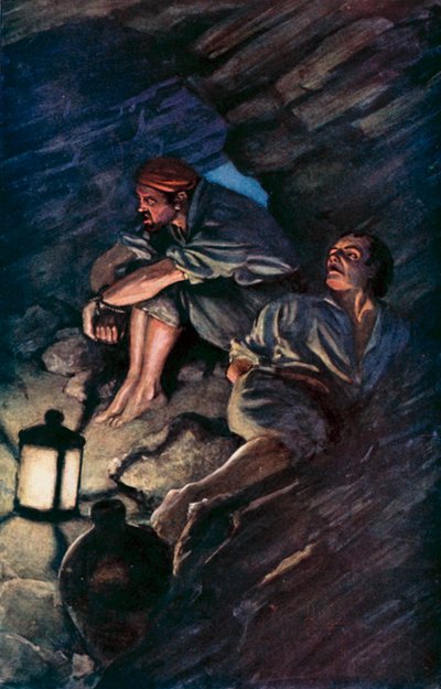 Illustration for Robinson Crusoe by Daniel Defoe by Ralph Noel Pocock