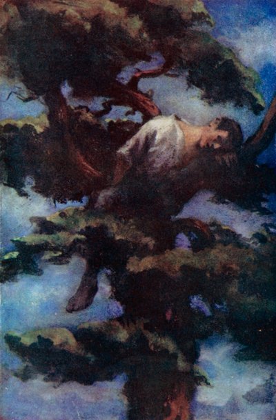 Illustration for Robinson Crusoe by Daniel Defoe by Ralph Noel Pocock