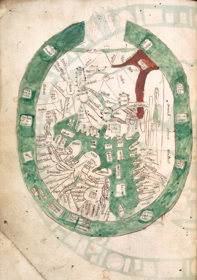 Map of the World, from Polychronicon by Ranulf Higden