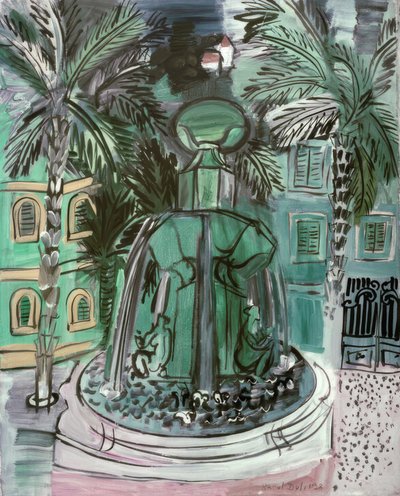 The Fountain at Hyères by Raoul Dufy