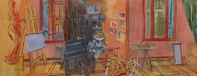 The Shivering Woman, Studio in Perpignan by Raoul Dufy