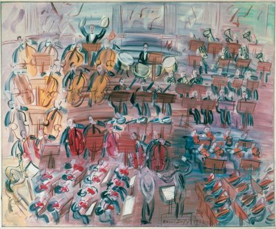 Orchestra with Singer by Raoul Dufy