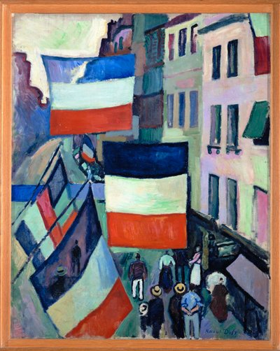 Street with Flags by Raoul Dufy