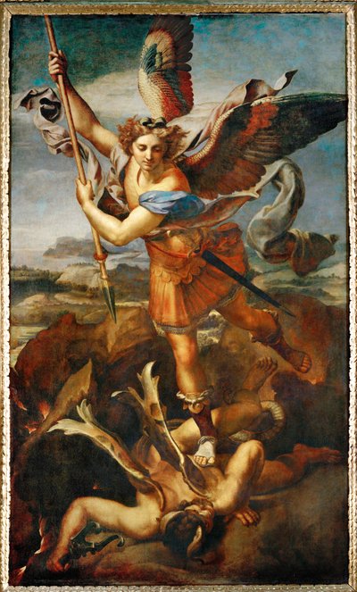The Archangel Michael Slaying the Demon by Raphael (1483-1520)