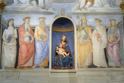 Trinity, Benedictines and Camaldolesi Saints by Raphael (1483-1520)