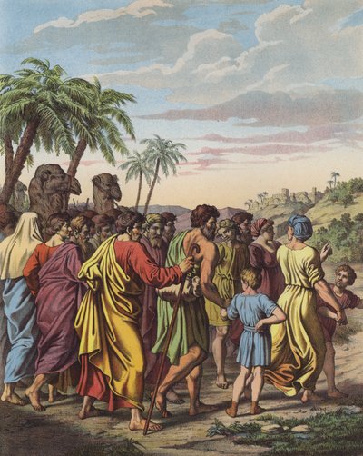Return of the Israelites from their captivity in Babylon by after Raphael