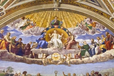 Disputation of the Holy Sacrament (detail) by Raphael (1483 1520)