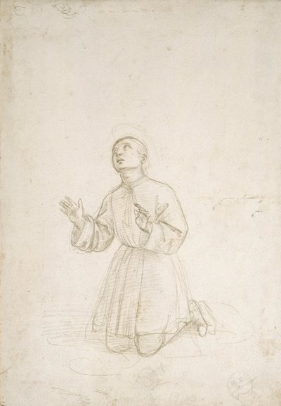 Kneeling Figure of a Youth, c.1503 by Raphael