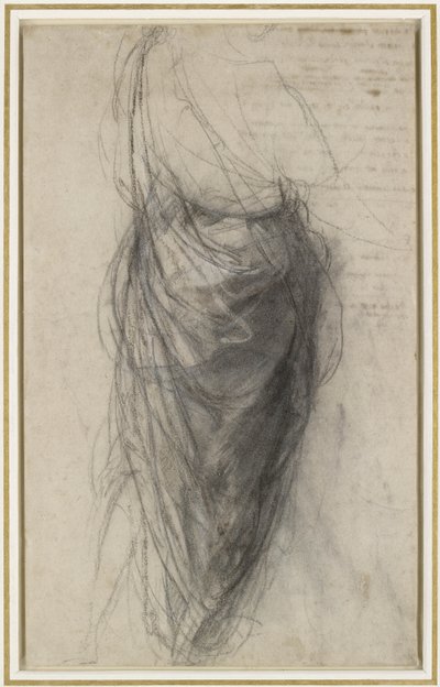 Study for the Drapery of a Man in Back View by Raphael