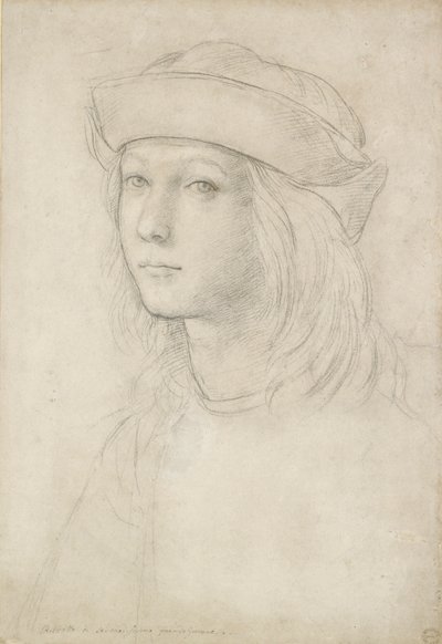 Portrait of an unknown Youth possibly a self-portrait by Raphael