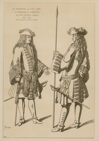 Marshal of Tallard and Mr Laubanie at Camp Before the Battle of Landau, November 1703 by Raphael Jacquemin