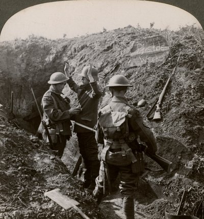 Interrogating a German Prisoner to Obtain Information, World War I by Realistic Travels Publishers