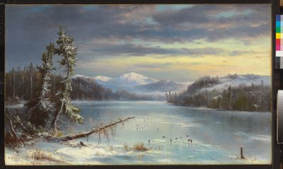 Snowy Landscape by Regis Francis Gignoux