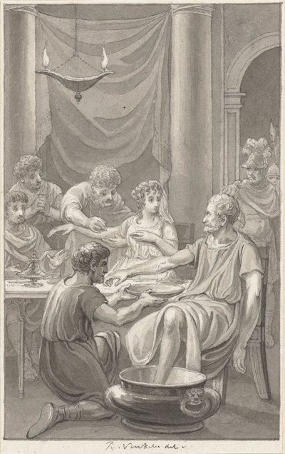 The Suicide of Seneca and His Wife by Reinier Vinkeles (I)
