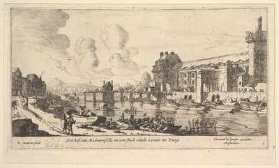 View of the Louvre and the Tuileries, from Views of Paris and Neighborhoods, plate 1 by Reinier Zeeman