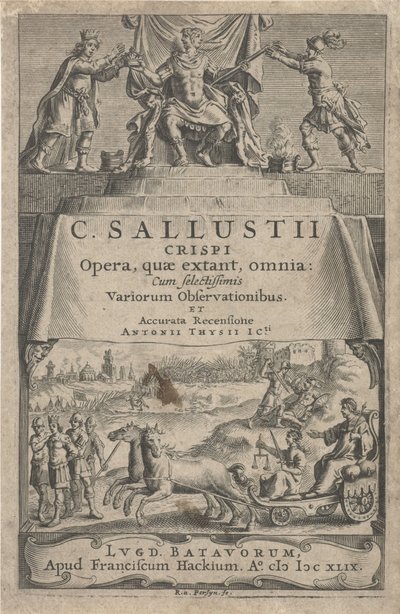 An Emperor and Justice on a Triumphal Chariot by Reinier van Persijn